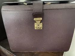 Louis Vuitton sacoche Pilot Case Oural serviette porte documents Briefcase. Authentique