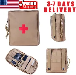 First aid pouch has Multiple pockets and elastic holders for storage;It is very easy to put goods in and take out....