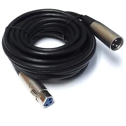 Length: 25ft. Connectors: 3-pin Male XLR to 3-pin Female XLR. 3-Pin XLR Male to Female Mic Cable. Professional High...