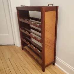 wooden wine rack.