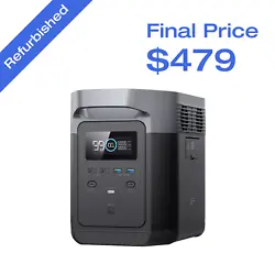 • 1260Wh Capacity & 1800W Pure Sine wave AC Power Surge to 3300W. 1260Wh Capacity With 1800W AC Power. EcoFlow have...