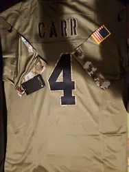 Salute to service jersey las vegas raiders #4 anthony carr size S. Open to check on size and quality. Everything looks...