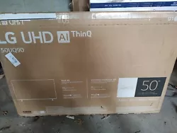 LG 50UQ9000PUD 50 Inch HDR 4K UHD LED Smart TV (2022).  Open box in like new condition. Shipped in original factory...