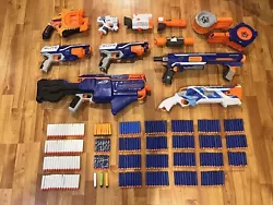 Nerf Elite Infinus Gun with fast reload technology so you can reload and start firing faster than ever! (BATTERIES NOT...