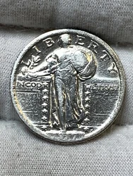 1917 Type 2 Standing Liberty Quarter**Kb5248GE. Cleaned