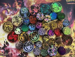 Official pokemon coins pulled from various boxes and pokemon products. Never played but may contain imperfections such...