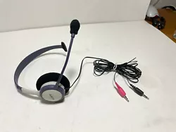 Flexible boom microphone to help minimize surrounding noise. Hands free monoaural headset for the PC. Switch left to...