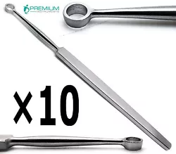 Fox Dermal Curette is used for scraping skin lesions and growths such as warts. The handle of the Fox curette is flat...