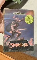 Stormlord boite carton Genesis Megadrive. Jeu dans sa boite en carton Le ticket de caisse a été agraffé à la...