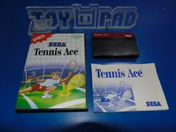 Pour console Sega Master System. Tennis Ace [PAL]. Envoi rapide et soigné.
