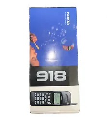 Vintage 1997 Nokia 918 EUC, Color:Black, In Original Box, Has Car Charger & Wall Charger & Protective Soft Case, Tested...