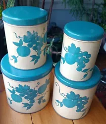 Unusual colors or cream and teal. No rust inside.