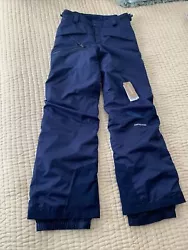 Patagonia Boys Snowshot Snow Pants L 12 Navy. These were worn one single time for 30 minutes.I had planned to exchange...