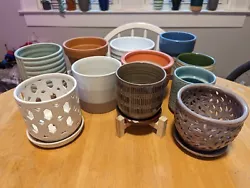 Various indoor ceramic flower pots. Most of them were used at one point except for a couple. #11 available. #8...