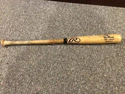 For sale is a Colorado Rockies Mike Lansing Rawlings Adirondack Game Used Bat. It is cracked on the handle as pictured.
