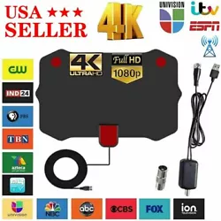 (This antenna gives you crispy clear HDTV 1080p 4K picture and a lot more channels. 1)Support 1080p HD 4K ! Great HDTV...