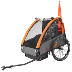 This high-quality bike trailer is easy to assemble and folds up for storage when not in use. Maximum load: 88 lbs,...