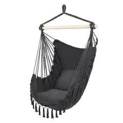 Highwild Hanging Rope Hammock Chair Swing Seat for Any Indoor or Outdoor Spaces - Max 500 Lbs. Use it as a quiet porch...
