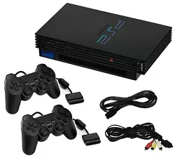 👍 - Authentic Sony PlayStation 2 console, black. (See each bundles photo for more details.). There are six ways we...