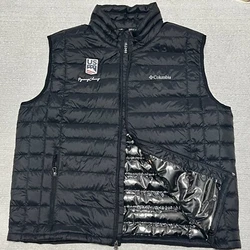 Columbia USA PyeongChang Olimpic Mens 2XL TurboDown Vest Puffer 590TD Omni Heat. Great condition