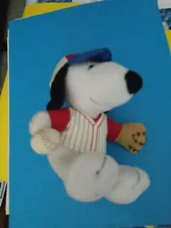 MetLife Snoopy Plush Toy Baseball Player Pitcher Peanuts Plush Toy New!. Condition is Used. Shipped with USPS First...