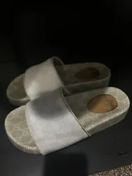 Gucci GG Slides Cream Used Size 7. Condition is Pre-owned. Shipped with USPS Priority Mail.