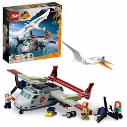 LEGO Jurassic World Quetzalcoatlus Plane Ambush 76947 - Revivez laction de vol palpitante du film Jurassic World:...