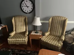 Ethan Allen wingback chairs vintage Pair. In great shape. Please feel free to message me for questions