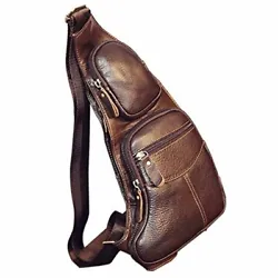 Adjustable cross-body shoulder strap with release clip. Style Crossbody. Materials: Cowhide Genuine Leather;. Ideal for...