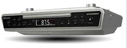 SYLVANIA SKCR2713 Under Counter CD Player with Clock Radio and Bluetooth, Silver Sylvanias latest under cabinet CD...