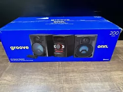 ONN Home Stereo Bluetooth 200 Watt Music System w/ CD Player and FM Radio USB. These items are in like new/very good...
