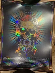 2023 Foo Fighters Foil Louder Than Life Concert Poster Tool Green Day RARE!. Shipped with USPS Priority Mail.