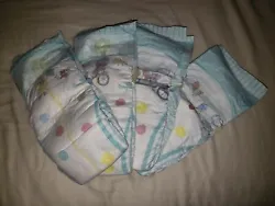 (4) NEW Samples of Pampers Baby Dry Disposable Diapers, Size 6.   Condition is 