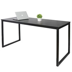 Legs made of heavy duty powder coated steel which ensures durability. Desk Height: 28.74. Plenty of leg room for rest...