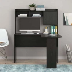 The Mainstays L-Desk with Hutch allows for maximum use of space in your room. Place your laptop on the desktop surface...