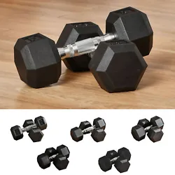 Give your upper and lower body a strength training workout with these dumbbell weights. These dumbbells help you...