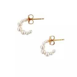 Wear them in the first earrings hole or the second; This little huggies are versatile! Style: Huggie, Hoop....