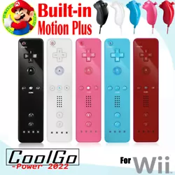 Wii Remote with Wii Motion Plus Built in Already. All built-in to a single unit. Compatible with Wii & Wii u console....