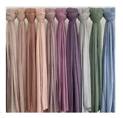 170 60cm Hijab Scarf. Rectangle in shape. Breathable and durable Scar. Comfortable for wear.