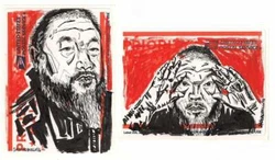 This is a unique, one-of-a-kind sticker, hand drawn in a graphic style and colored by SASHALYNILLO.