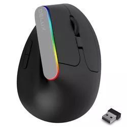 [DELUX Ergo Vertical Series Mouse] It is important to equip with the correct size vertical mouse, which let you easily...