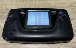 SEGA Game Gear Console - NoirConsole fonctionne parfaitementÉtat général moyen avec micro rayures et rayure ( voir...