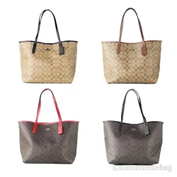 Style: Coach City Tote Bag. Features: Inner Zip Pocket, Lightweight, Gold Coach Logo Plate Accent, Magnetic Snap...