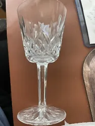 Beautiful Waterford Crystal LISMORE Wine Glass in very good condition. WATERFORD LOGO Etched on the bottom of Glass.