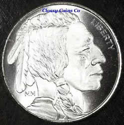This is a great example of the Buffalo Indian 1 Ounce silver round. 999 fine. This coin is ungraded, and is from a...