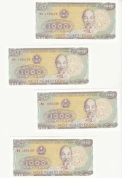 VIETNAM - LOT DE 7 BILLETS DONT DES SÉRIES NUMÉROTÉS : voir images.