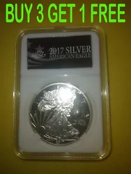 2017 United Statesian Awarikan silvern bold eagle 1-ounce in coin case. Silver Eagle Replica Coin. Functions:...