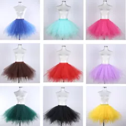 You can wear it as a pettiskirt for your dress or on its own, makes you more attractive in the crowd. Material : Tulle....