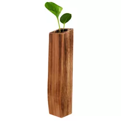 Are you still looking for the suitable desktop decoration to satisfy your need?. This elegant wooden vase can be a good...