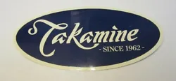 YOU ARE LOOKING AT A NEW TAKAMINE DECAL STICKER. THIS IS A VERY NICE STICKER DECAL. A MUST HAVE FOR ANY TAKAMINE PLAYER...
